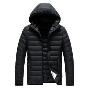 Men's Winter Windproof Lightweight Warm Jacket With Removable Cap, Casual Fashion Outdoor Coat With Zipper Pockets Jacket For Men Menswear Sleeve windproof coat zipper pocket design cotton jacket casual men