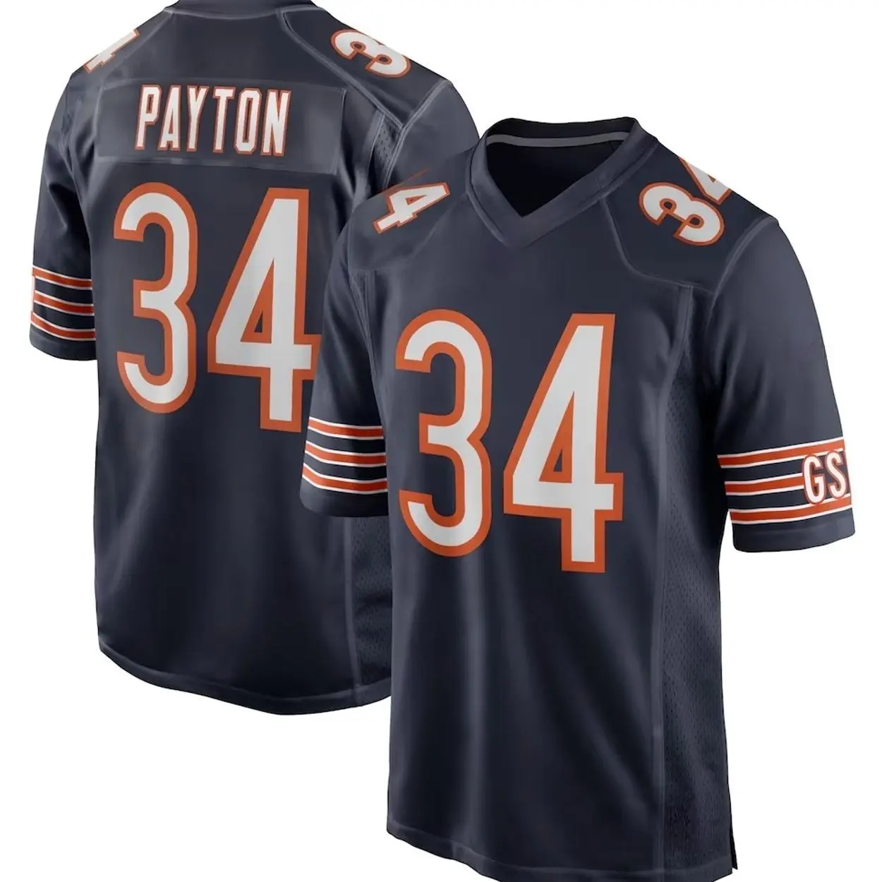 Unisex Football inspired by Chicago Payton 34 Home Game Jersey - Black