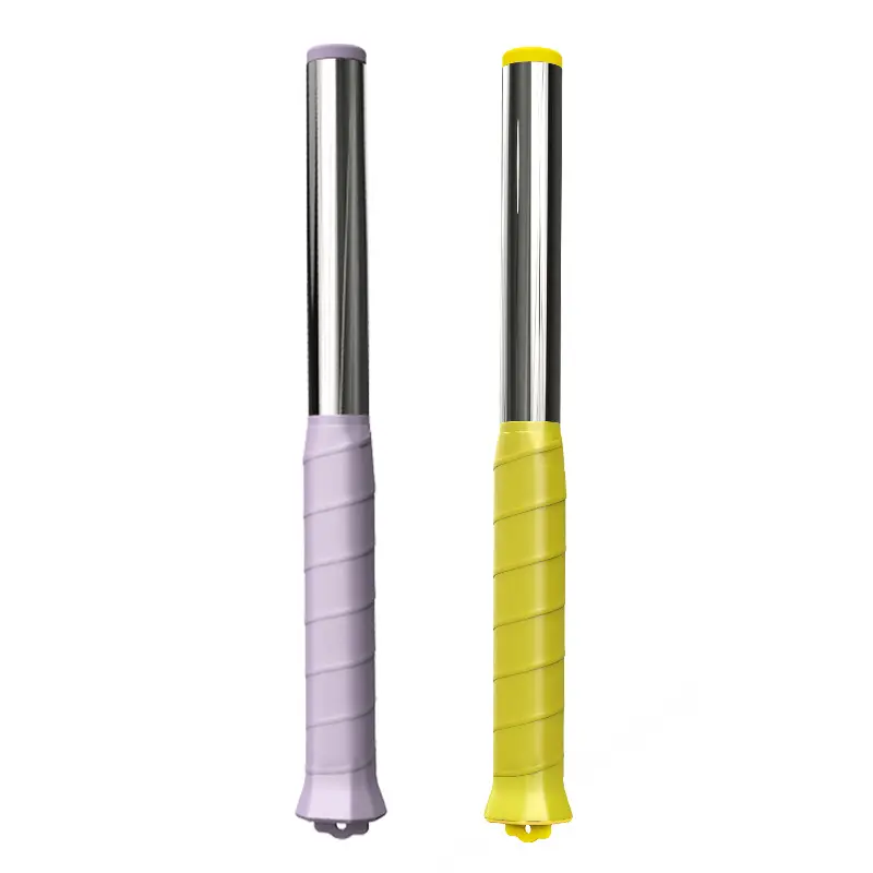 Badminton Training Stick with Flexible Shaft, Weighted Head, Adjustable Length, Non-slip Grip & Vibration-Dampening Technology – Swing Corrector for Smash Power Training, High-Vis Shaft
