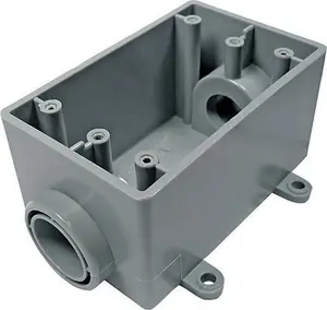 212 MAIN Thomas & Betts 5133463U 1 in. 1 Gang Weatherproof UL Listed Outdoor PVC Outlet Box, PVC Socket Saver