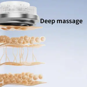 High Frequency Adjustable 3-Speed Handheld Vibration Gadget with Interchangeable Installation Heads, Sturdy Anti Slip Holding Design, Practical Portable Daily Accessories for Home Office Workout Scenarios