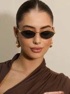 Women's Fashion Metal Rhombic Frame Glasses, Personalized European Street Style, Summer Beach Accessory, Vintage Geometric Frame, Vintage Sunglasses, Stylish Sunglasses, Trendy Vintage Sunglasses