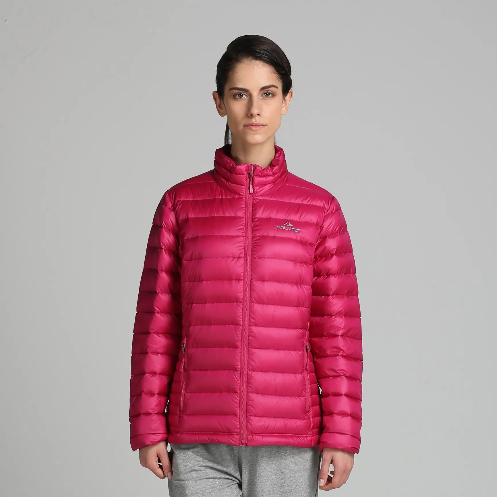 Mountec Women's Ultra Light Weight Short Goose Down Jacket