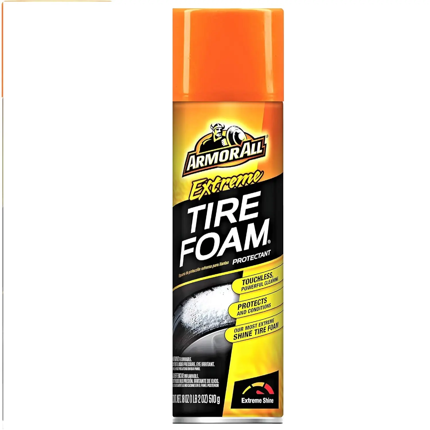Armor All Extreme Car Tire Foam, Tire Cleaner Spray for Cars, Trucks, Motorcycles, 18 Oz