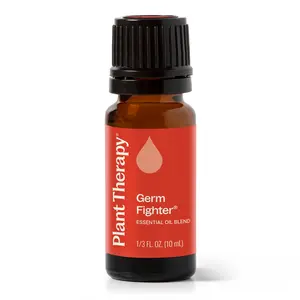 Plant Therapy Germ Fighter Essential Oil Blend Pure, Natural Aromatherapy, for Diffusion & Topical Use, DIY Multi-Surface Cleaner, Hand Cleanser, Home or Office Use, Therapeutic Grade