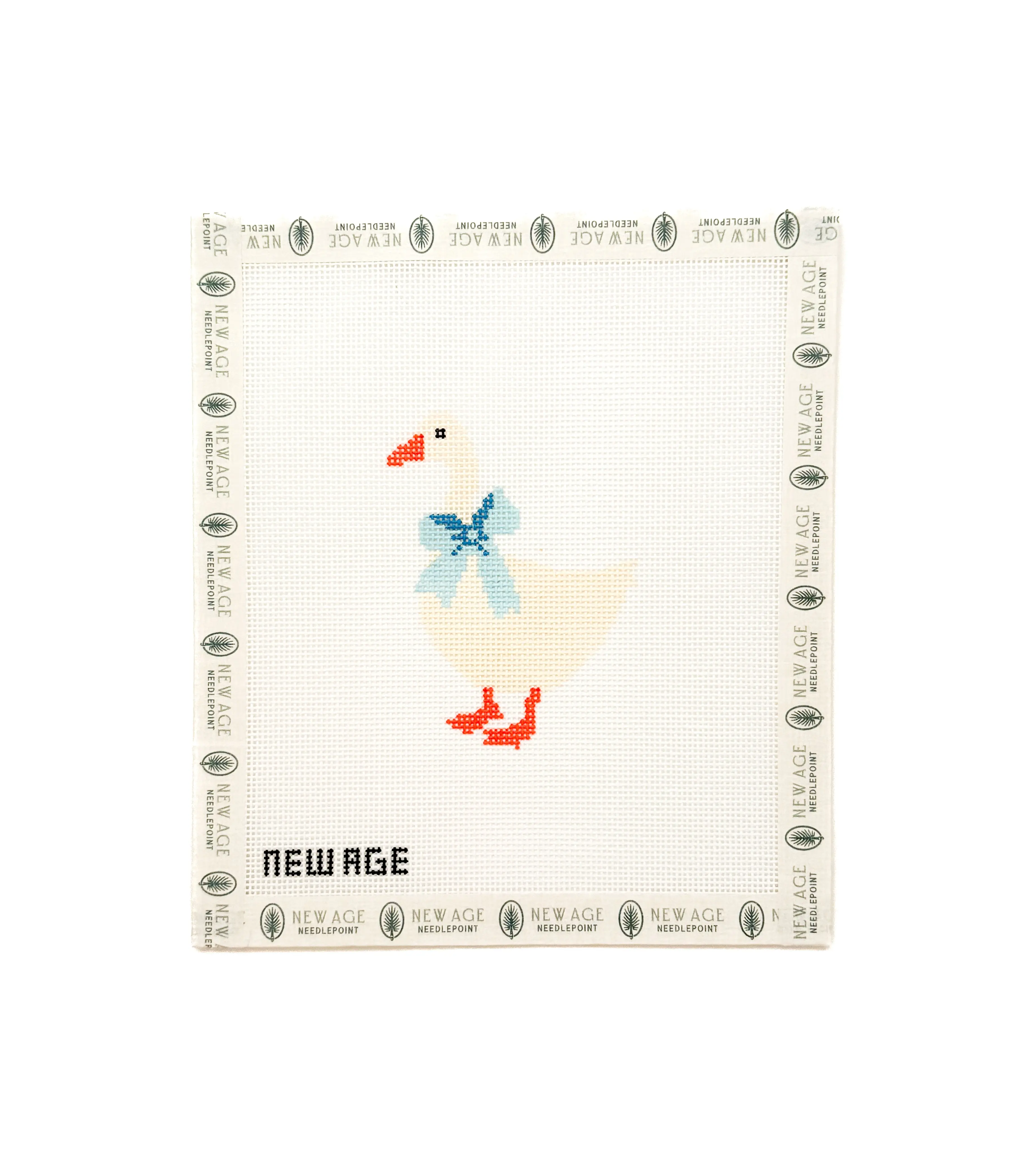 Blue Baby Goose Needlepoint Canvas