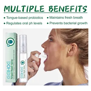 Oral Care Cleansing Spray - Toothpaste Compatible, Repairs Tongue Coating, Relieves Dry, Cracked, Swollen Tongue, Supports Oral Health Herbal Diffuser for Lung