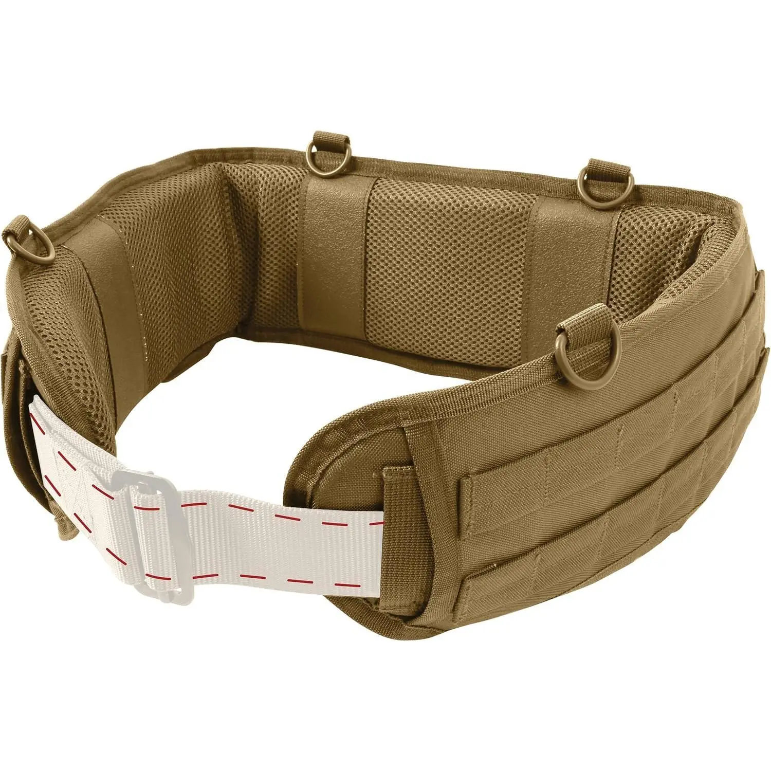 Unisex Tactical MOLLE Belt - Padded, Comfortable, Adjustable Full Waist Heavy-Duty Uniform Utility Gear Belt for Hiking, Camping & Outdoor Activities