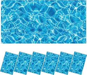 6 count Fluorescent Light Covers with 48  Decorative  Light Filters for Ceiling Classroom Office Kitchen Decoration(Ripple)