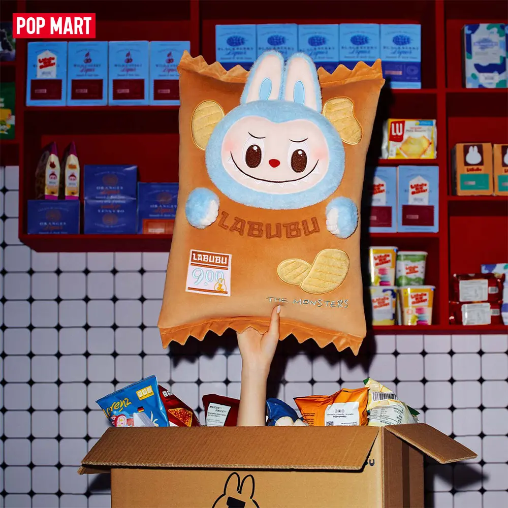 THE MONSTERS Wacky Mart Series-Pillow (Chips), Surprise Gift LABUBU Fun Toy