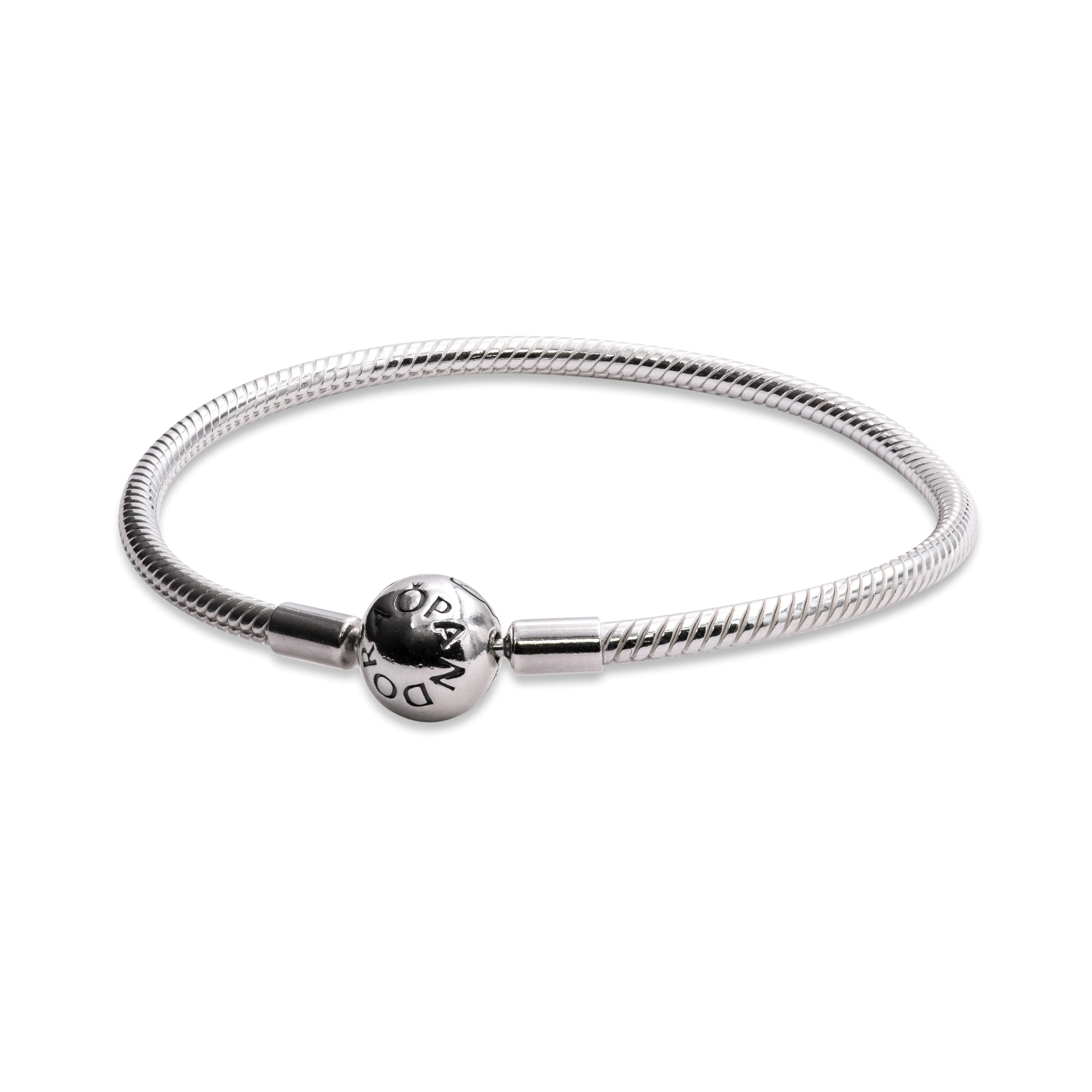 PANDORA Smooth Silver Clasp Bracelet - 590728-19