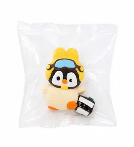 Occupation Penguin Squishy Stress Relief Toy - Food Grade Silicone Delivery Worker Squeeze Fidget Toy