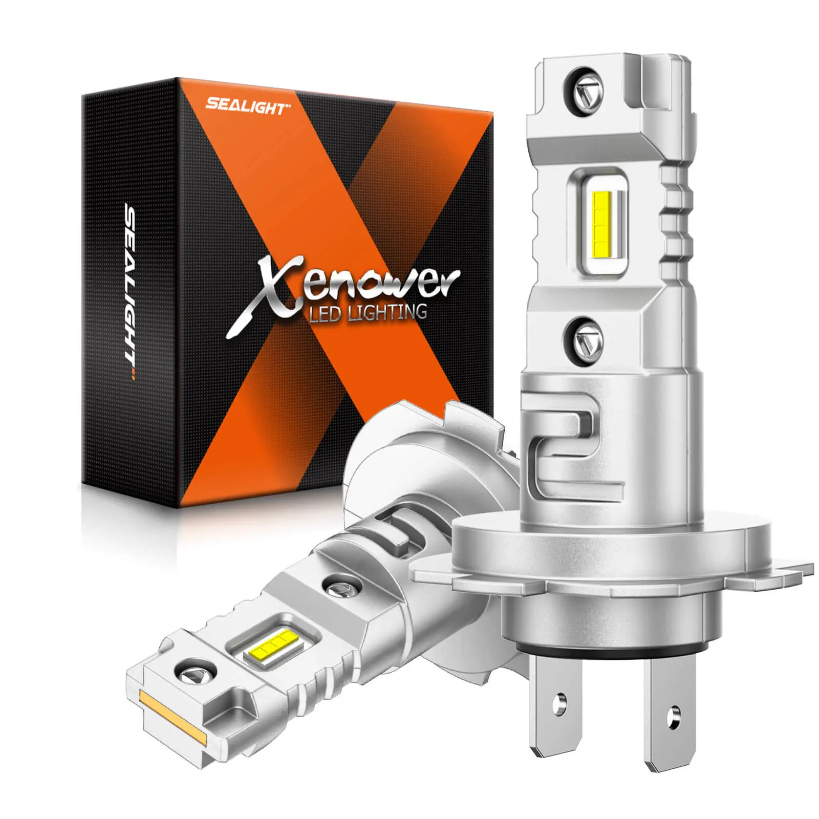 2012 Audi Q5 H7 80W 6500K White IP68 LED Headlight Bulbs 2PCS SEALIGHT X5