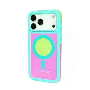 Dopamine-Style Magnetic Phone Case for iPhone 17 Pro Max, 16 Pro, 15, 14, 13 - Bare Feel, Full-Coverage, Anti-Collision, Anti-Drop, Outdoor-Ready
