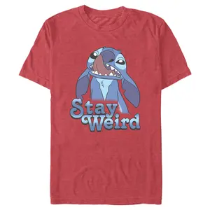 Men's Lilo & Stitch Stay Weird Nose Picker T-Shirt