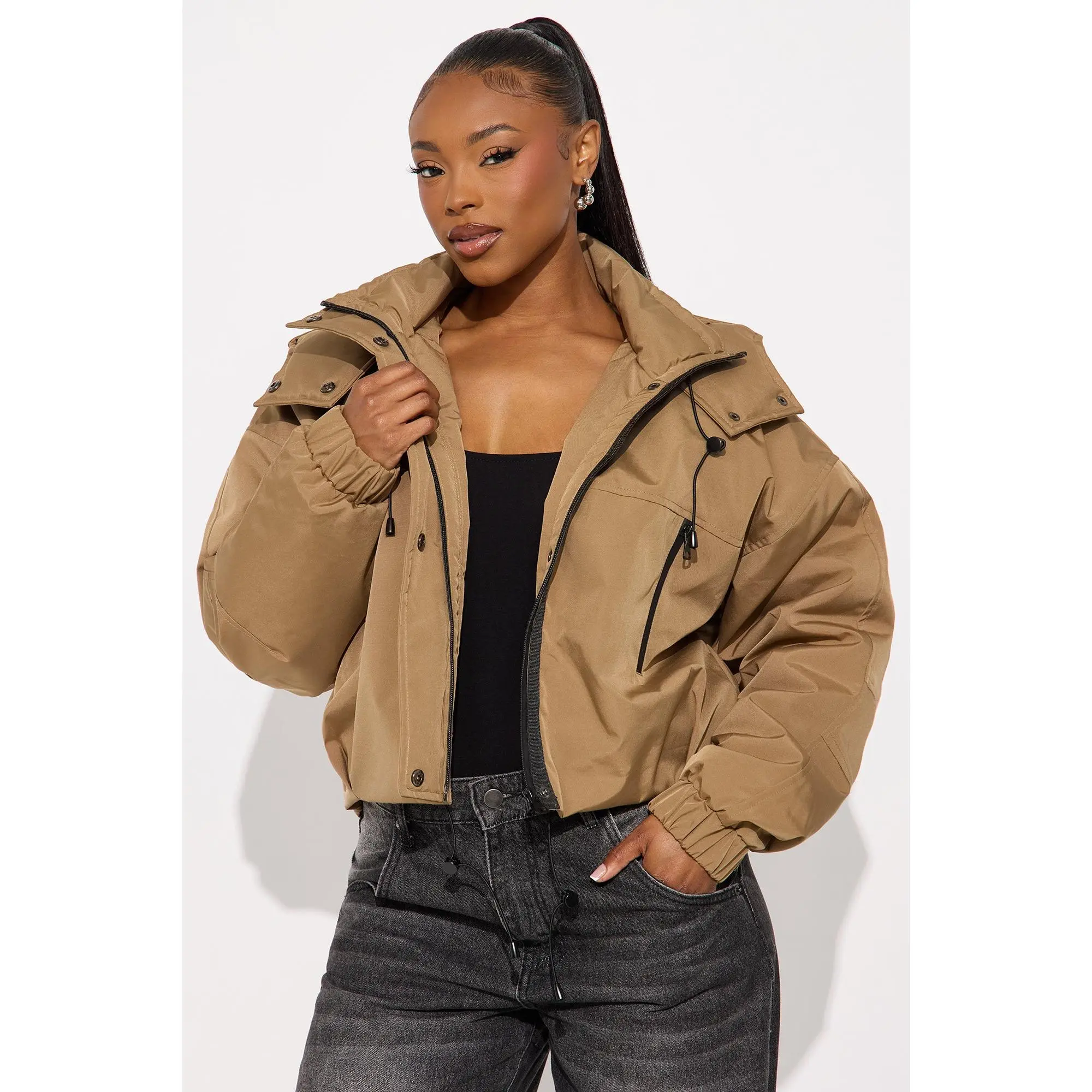 Kita Windbreaker Jacket - Olive Kita Windbreaker Jacket - Olive