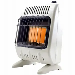 212 MAIN 10,000 BTU Vent-Free Dual Fuel Radiant Wall Heater (Model 266853) - White, Wall Mount Compatible, Radiant Heat Technology