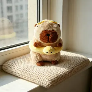 Capybara Plush Toy, Summer Beach Floatie Design, Home Decor Ornament, Perfect for Festive Decoration, Soft and Cozy Stuffed Animal, Huggable Stuffed Animal