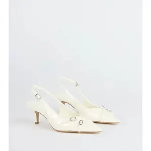 Chic Buckle Strap Sling-Back Stiletto Pumps