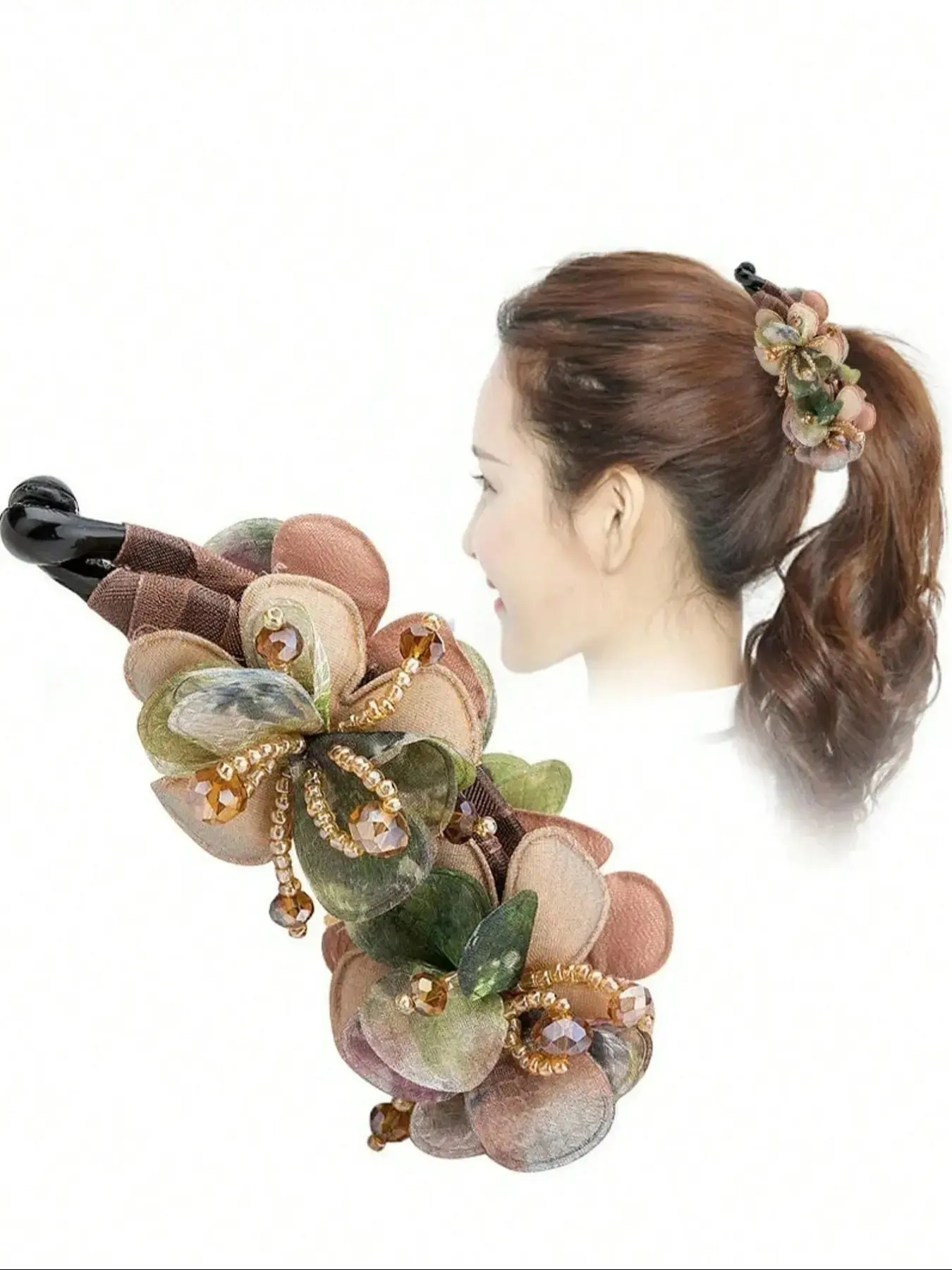 Elegant Women's Banana Clip Headband, Anti-Slip Hair Accessory, Classic Simple Style, Flat Claw Clips, School Use, Street Fashion, Ponytail, Non Slip Clips, Fashion Hair Accessories