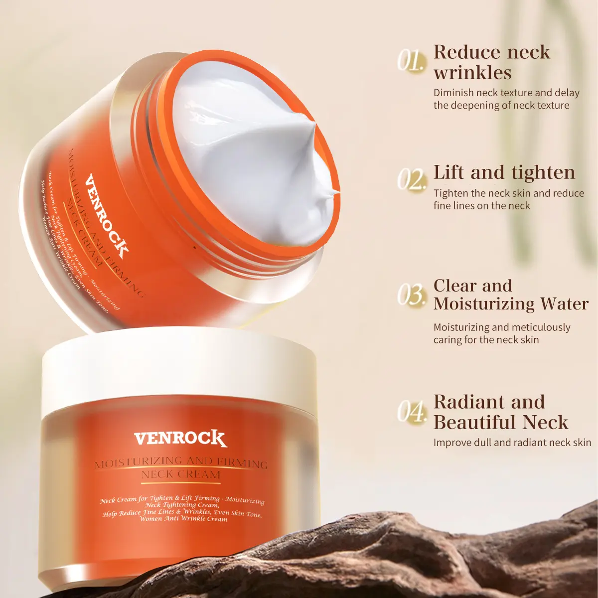 [GZ]VENROCK facial wrinkle cream, which firms the face and neck skin, is also a moisturizing cream and a unisex neck cream
