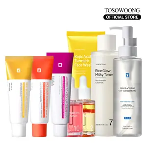 [TOSOWOONG Official] 8-Step AM/PM Brightening Routine | Kojic Acid + Arbutin K-Beauty Set
