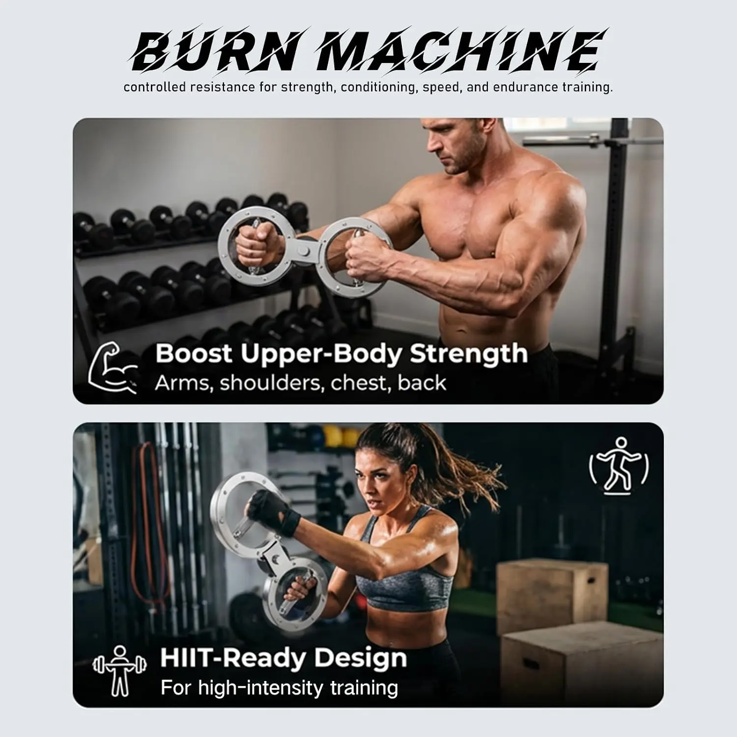 Viral TikTok 12LB Arm Workout Machine | Spinning Rotator Burn Trainer | Shoulder & Forearm Strengthener | Home Gym Essential S.Y. Home & Outdoor