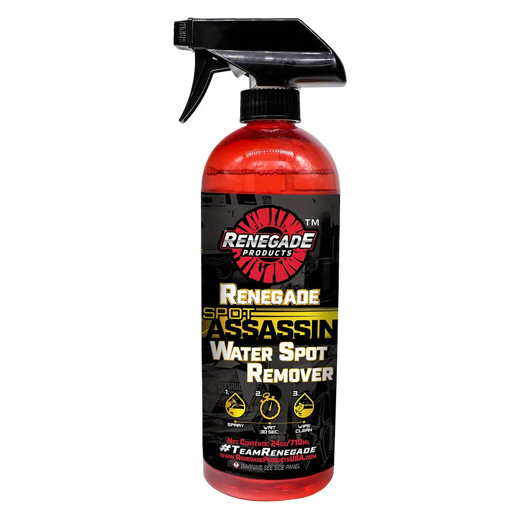 Renegade Products Spot Assassin Water Spot Remover – Safe, Fast-Acting Cleaner for Paint, Glass, Wheels & Metal Surfaces