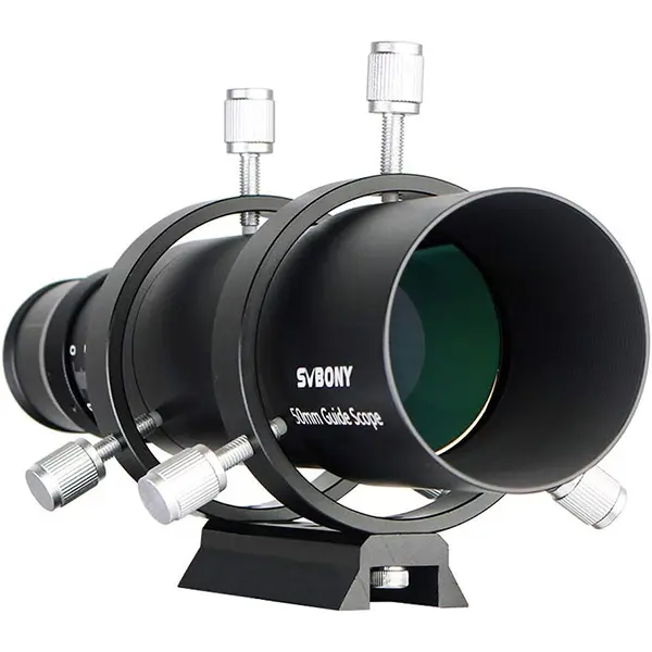 SVBONY SV106 50mm Compact Metal Guide Scope with Helical Focuser, Finder & Double-Coated Optics for Astronomical Telescope Astrophotography, Double Coating