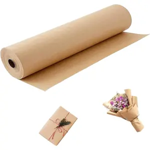 Brown Wrapping Paper Roll 30"x 1200" Craft Packing Paper for Moving Shipping,  Wrapping Paper, Bulletin Board Paper,  Paper for Table Covering Poster Christmas