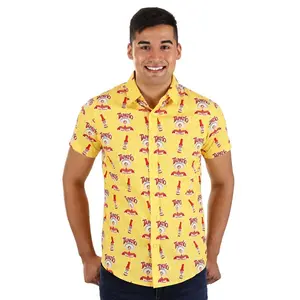 Adult Tapatio Hot Sauce Button Up Shirt