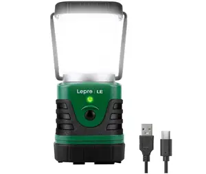 LE Camping Light Rechargeable, 1000 Lumen Camping Lantern, Dimmable 4 Modes Camping Tent Lights with 4400mAh Power Bank, Camping Accessories, Rechargeable Lantern for Outdoors, Power Cuts and More [Energy Class A+]