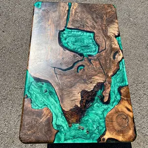 [OSE001] Olive Wood Epoxy Table custom epoxy river slab table, Executive Desk, Custom Large Epoxy River Table, Solid Wood Slabs Table, Large Computer Office Desk Workstation, Business Furniture for Home Office