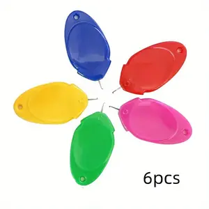 6pcs Random Color Home Needle Threader, Fast Sewing Tool for Seniors, Easy Needle Threading Kit, Essential Sewing Accessory, Sewing Supplies Crafts