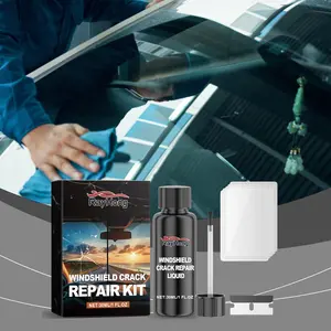 Rayhong Automotive Windshield Repair Fluid, Glass Nano Repair Kit Repair Cracks Clear Vision