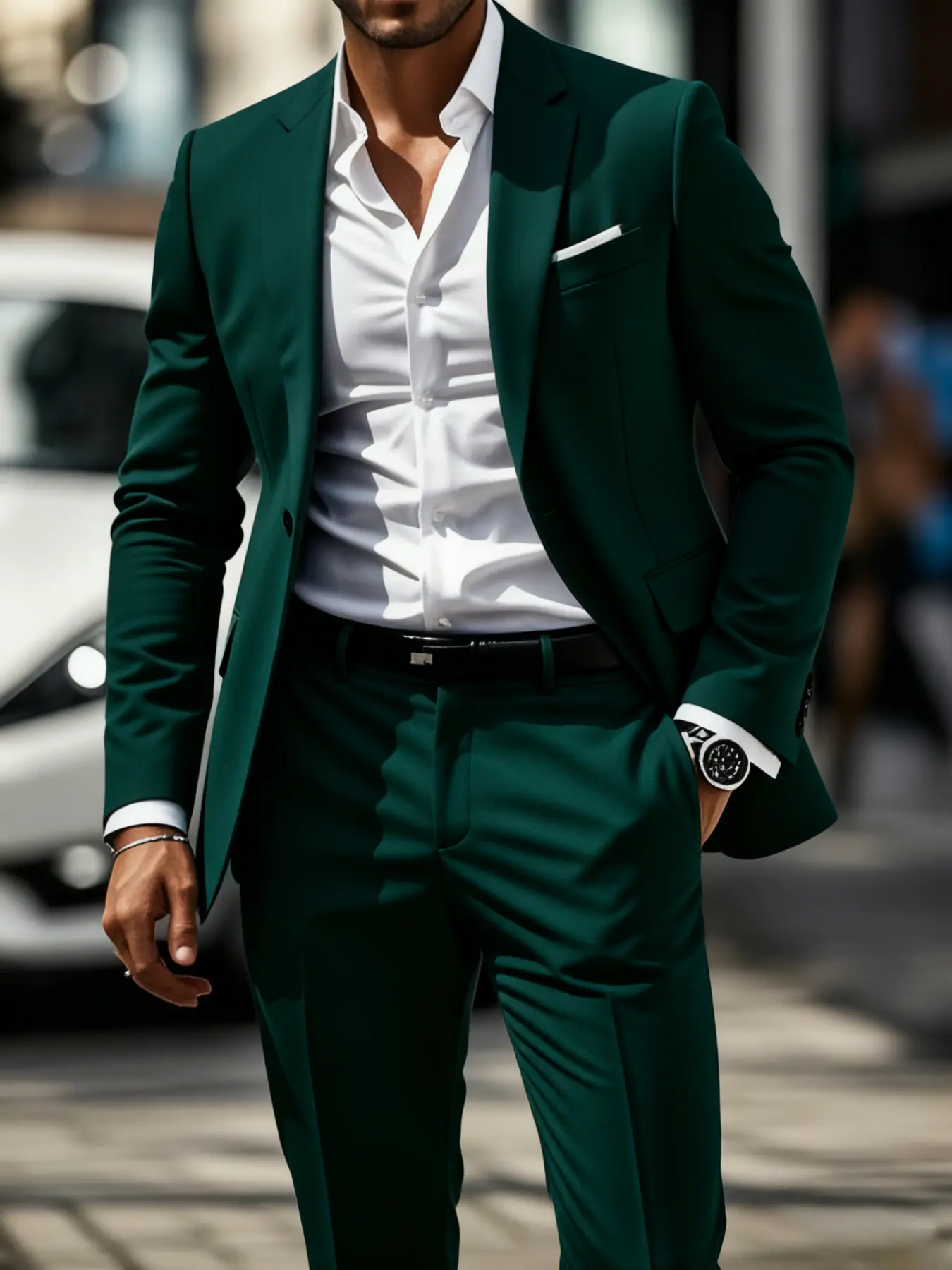 Men'S High-End Two-Piece Set, Gun Flap Lapel Suit Jacket + Pants for Formal Wear, Wedding, Work Attire, Holiday Gift, Wedding Attire, Wedding Outfit, business casual outfits suits work christmas party outfits