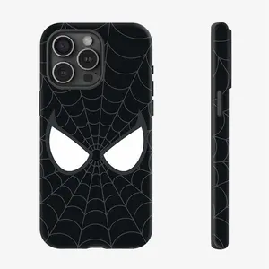 Y2K Gothic Spider Web Phone Case – Dark Cool Aesthetic Protective Cover Compatible with iPhone 17/16/15/14/13/12/11 & Samsung Galaxy S25/S24/S23/S22 Ultra