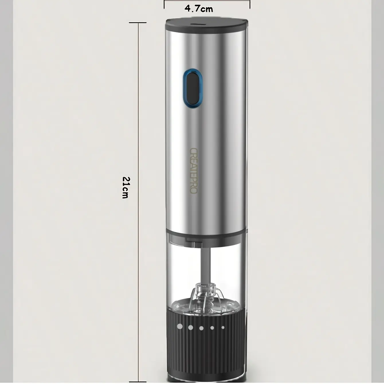 Rechargeable Electric Salt and Pepper Grinder Set, Adjustable Coarseness, Stainless Steel, USB Charging, for Kitchen BBQ Restaurant Wedding Gift