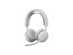 Logitech Zone Wireless 2 ES - Noise-Canceling Wireless Headset with Adaptive Hybrid ANC  (Off-White, UC)