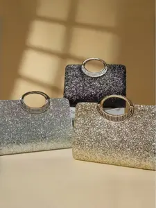 Women's Fashion Crystal Sequins Evening Bag, Luxurious Sparkling Party Clutch, Perfect for Ballroom, Parties, Birthdays, Bridesmaid Handbag, Envelope Clutch, Embellished Clutch, Elegant Stylish Purse