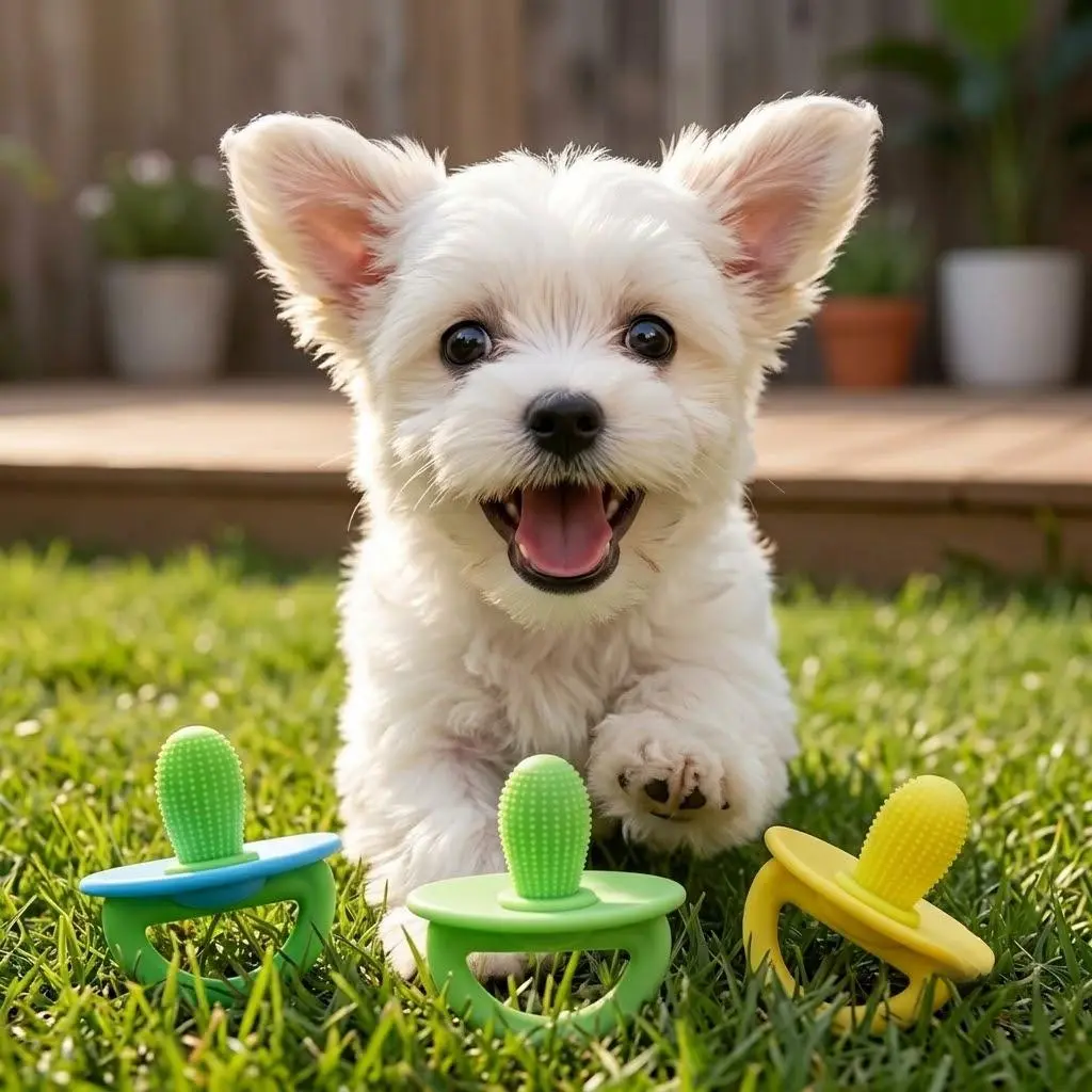 Pet Pacifier Teething Stick, Interactive Chew Toy for Small Dogs and Puppies cat stuff