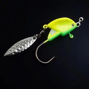 Stainless Steel Rust-Proof Jigging Lure Set, 360° Spiral Spoon Swimbait with Treble Hooks, Precision Cast Blade. Saltwater & Freshwater Use for Salmon, Bass, Perch. 5 Sizes Available.