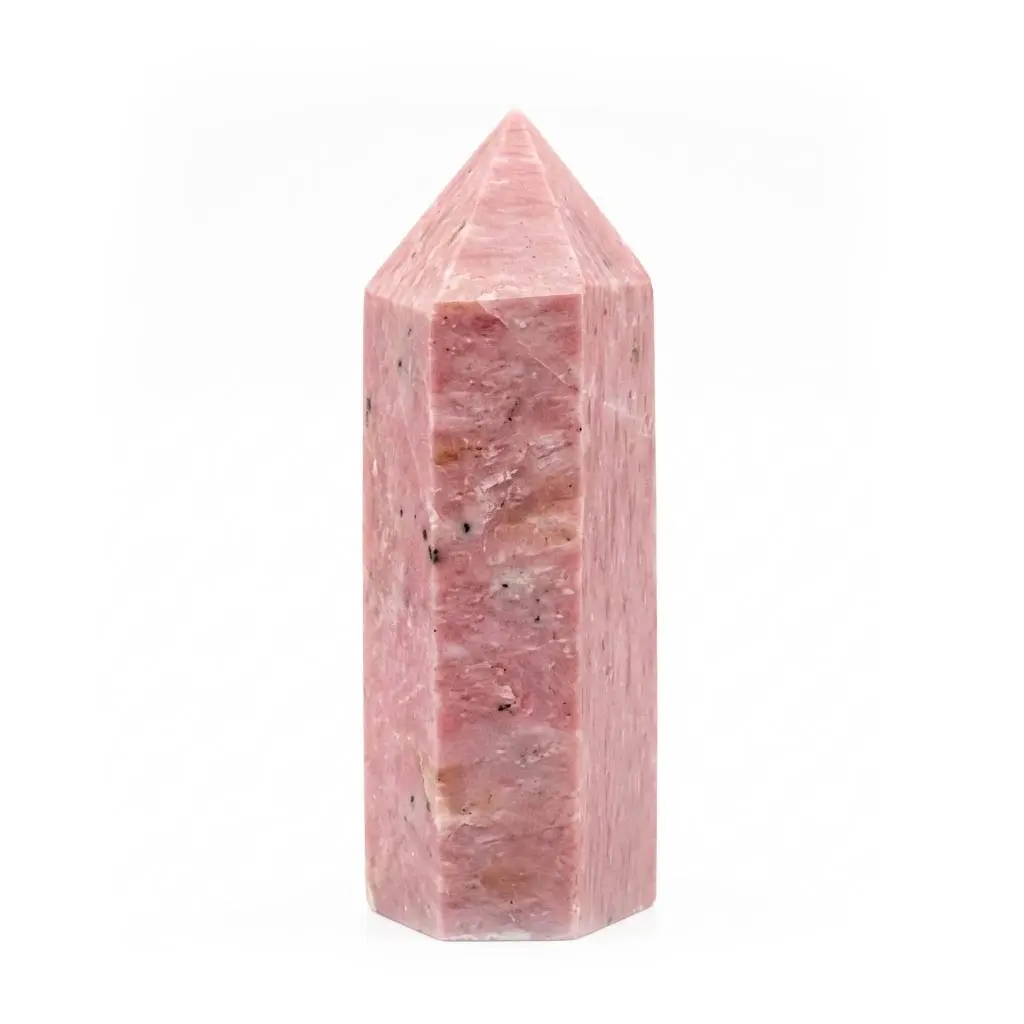 Rhodonite Obelisk 3 Inch — Compassion and Emotional Balance Crystal Tower