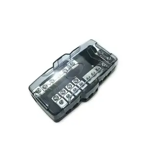 Fuse 4 Way Holder Distribution Block For Car Audio System Protection
