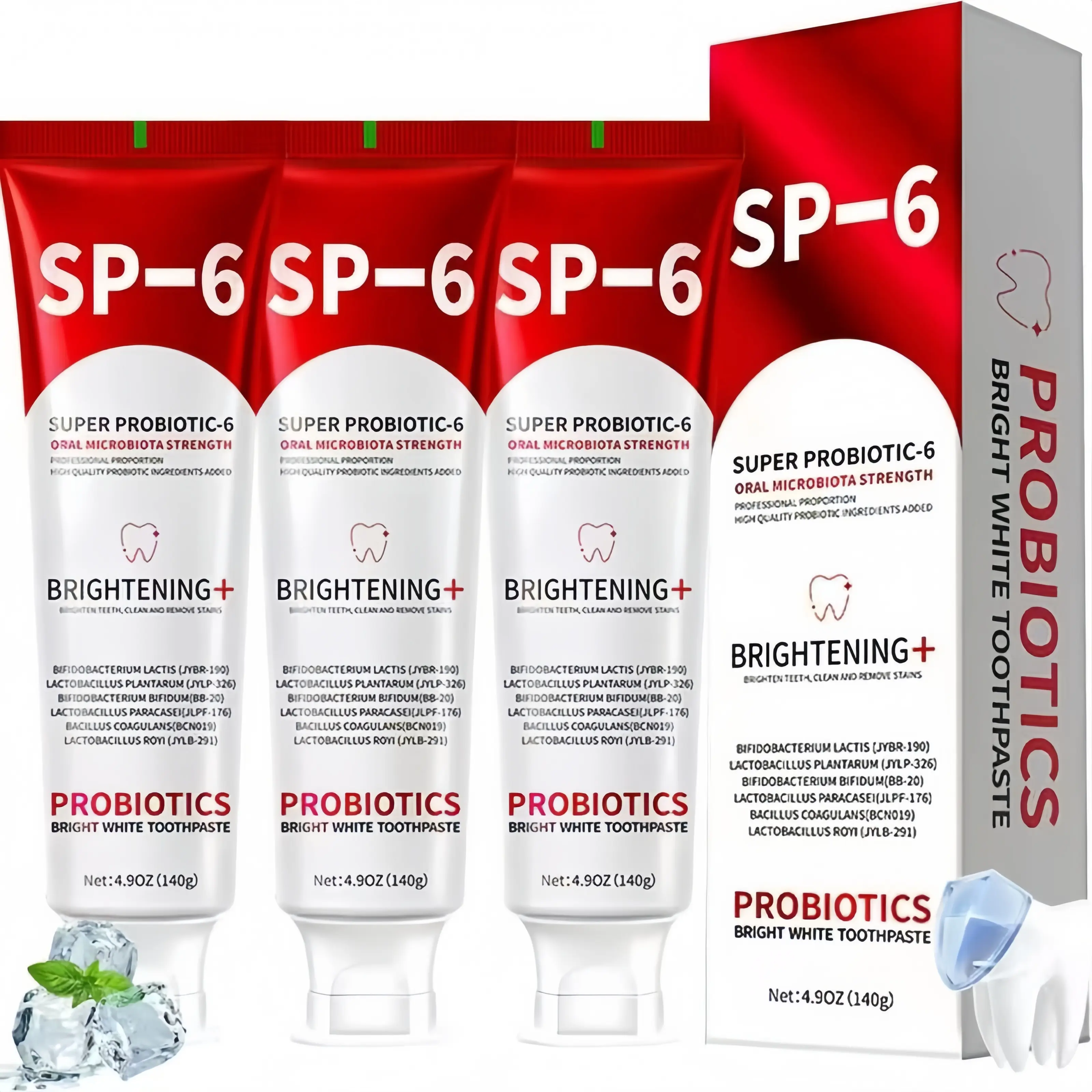 2026 Upgrade Probiotic Whitening Toothpaste,SP-6 Toothpaste,Probiotic Oral Care for Enamel Repair&Long-Lasting Fresh Breath