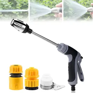 Pressure Washer,Water Blitz Power Washer, Water blitz High Pressure Water Gun Various Spray Effects Hose Nozzle,with 360° Rotating for Three Spray Modes (Water gun + connector)