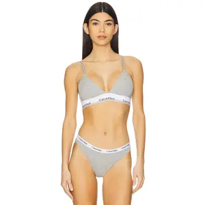 Calvin Klein Underwear Calvin Klein Icon Cotton Modal Lightly Lined Triangle in Grey Heather