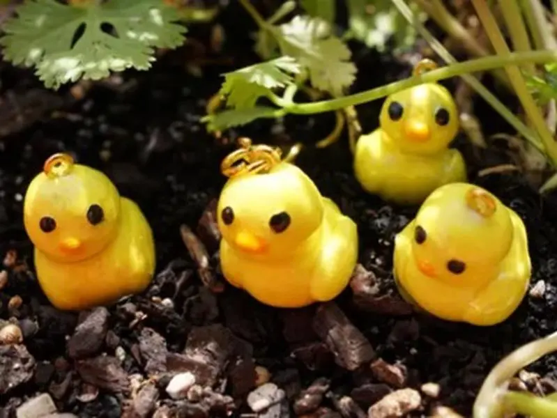 Handmade Baby Duckling Polymer Clay Charm - Versatile Fashion Accessory for Keychain, Earring, or Pendant Figurine
