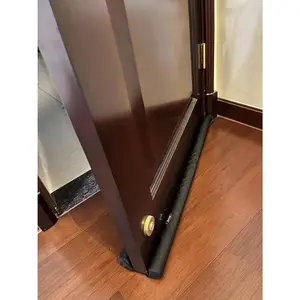 Door Draft Stopper 29"-30" Inch Door Draft Noise Blocker Black Gap Stoppers Door Draft Guard for Bottom of Doors Twin Door Draft