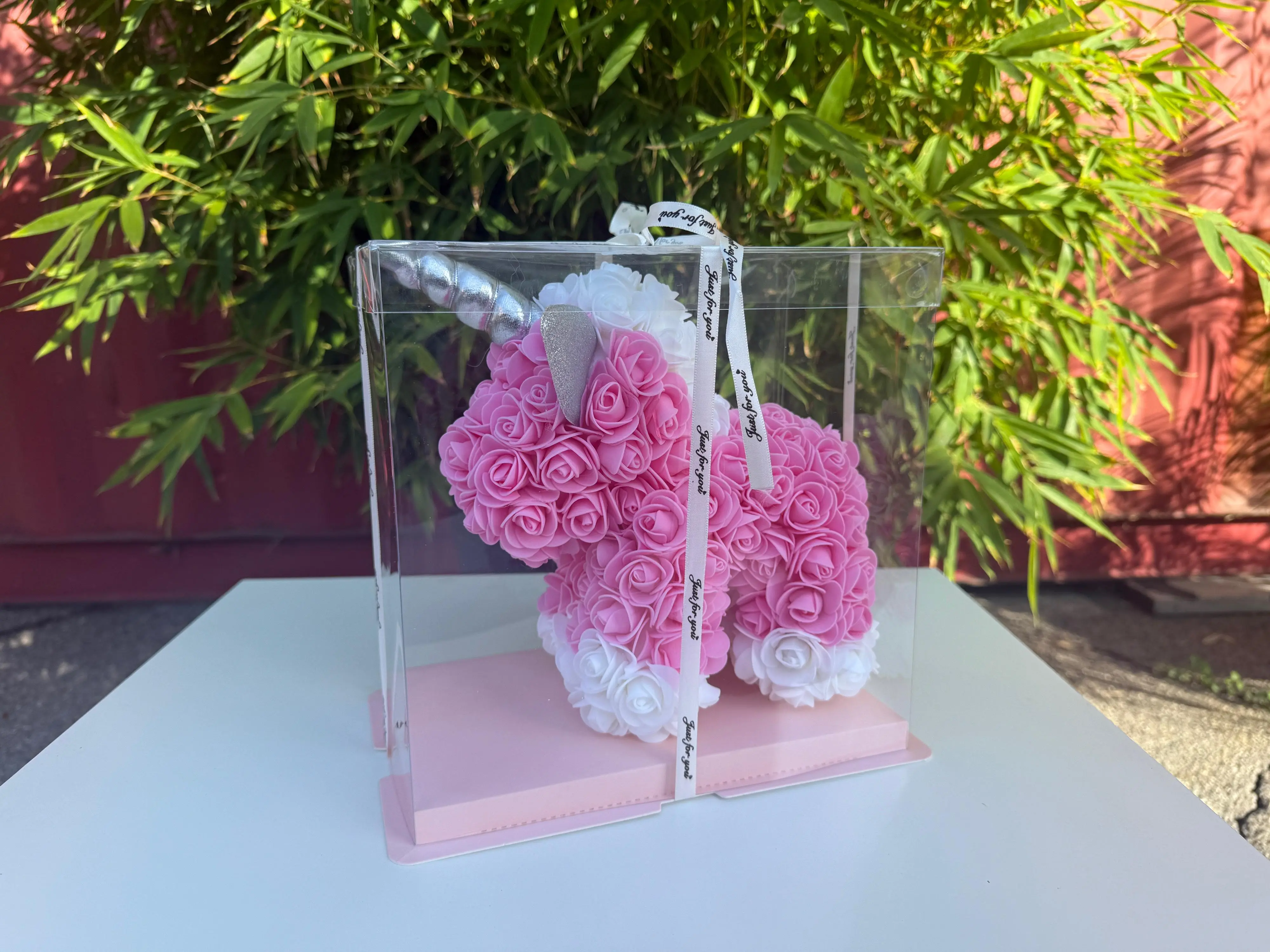Calcastle Craft Rose Unicorn Soft Foam Flowers 10" x 10" x 6" with Display Box Optional